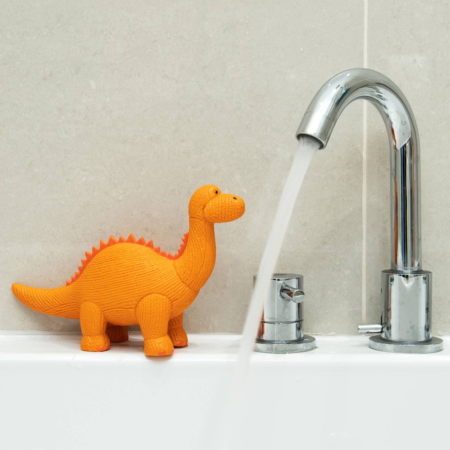 Best Years Natural Rubber Diplodocus Dinosaur Toy, Bath Toy and Teether