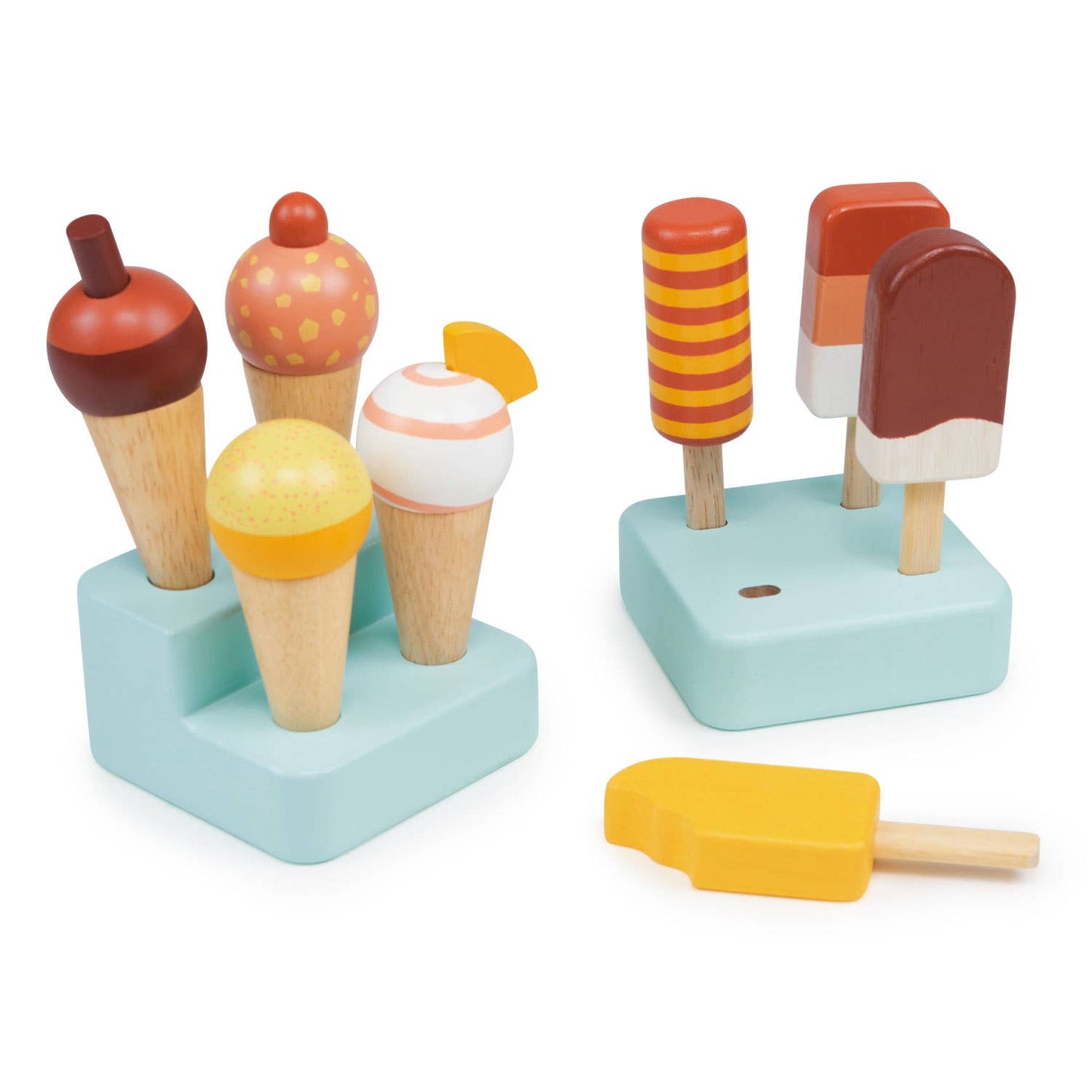 ThreadBear Tender Leaf Wooden Toy Sunny Ice Lolly Stand For Kids