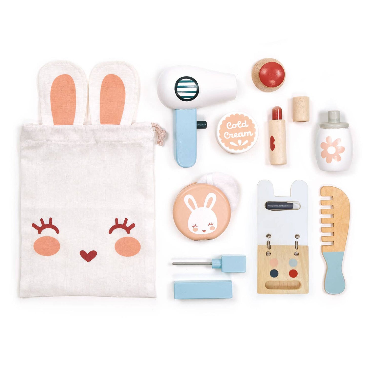 ThreadBear Wooden Toy Bunny Make Up Set For Kids