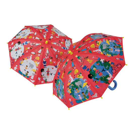 Floss and Rock Colour Changing Umbrella - One World