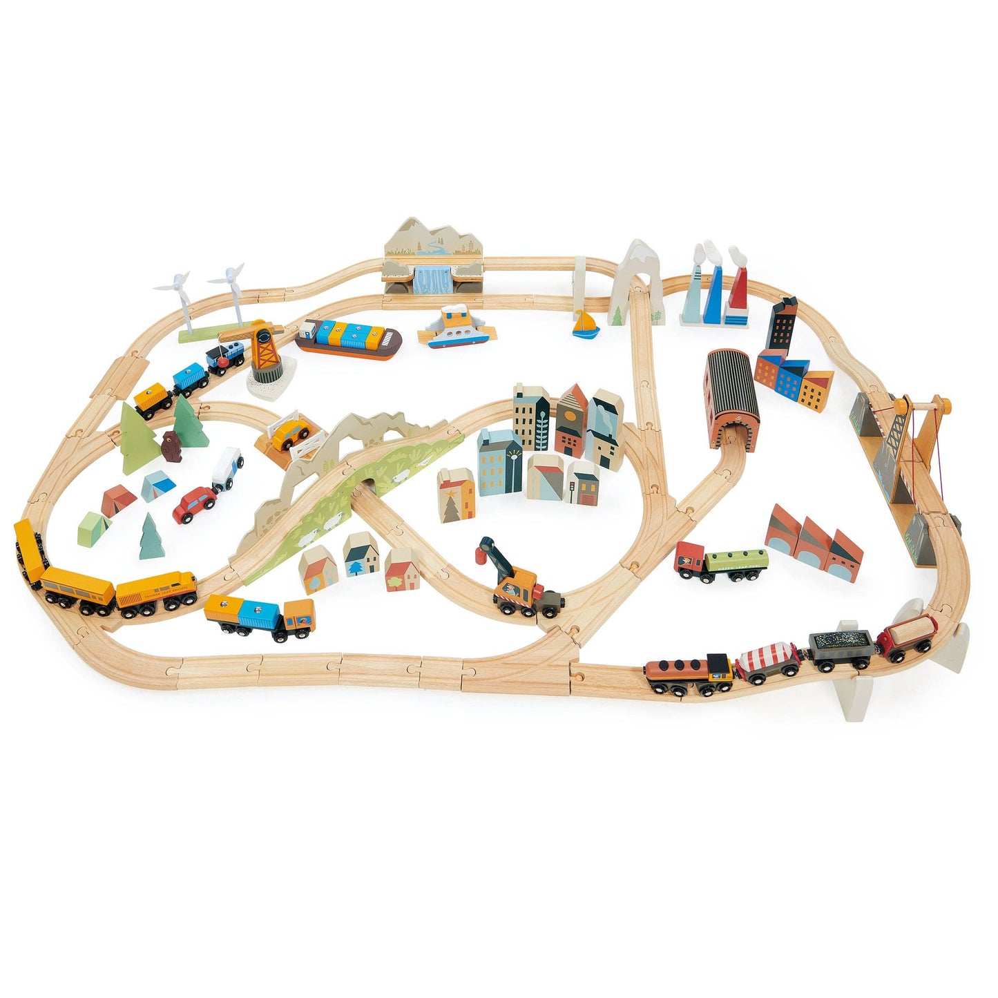 ThreadBear Tender Leaf Mountain View Train Set