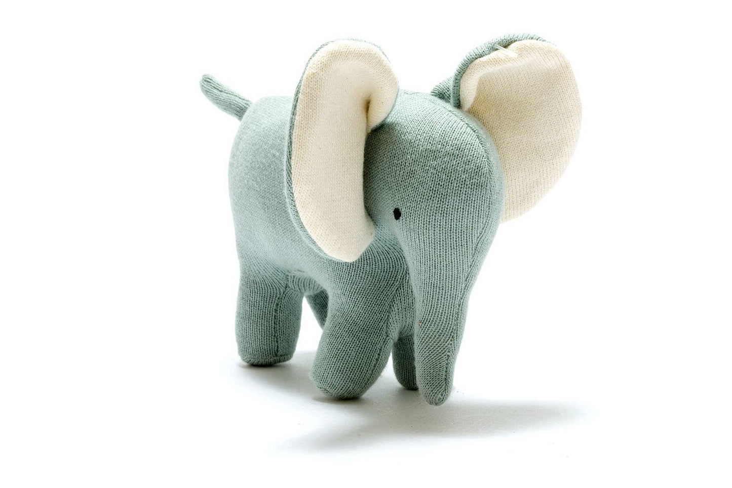 Best Years Ellis the Elephant Plush Toy Knitted Organic Cotton in Teal