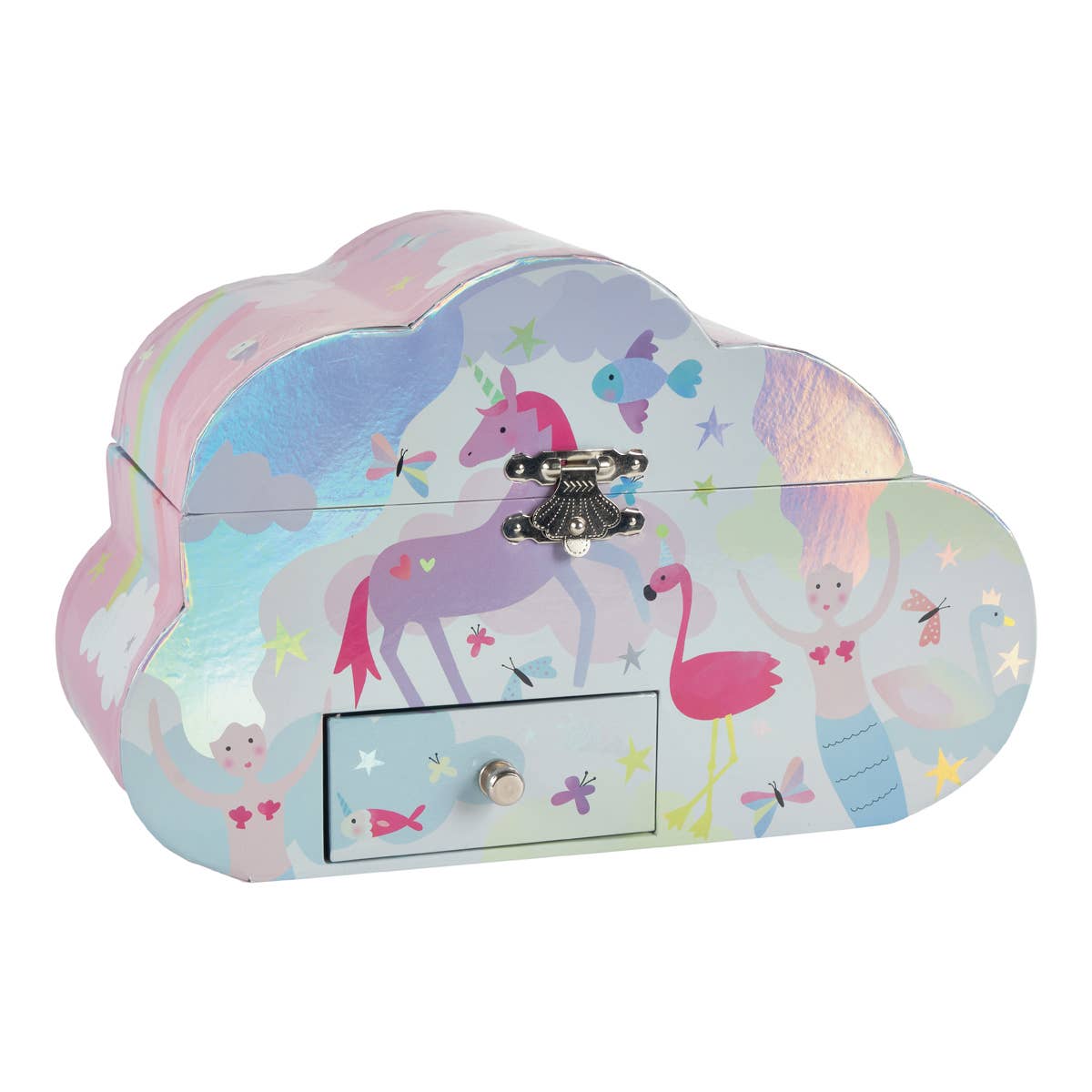 Floss and Rock Floss & Rock Musical Jewellery Box Cloud Shape - Fantasy