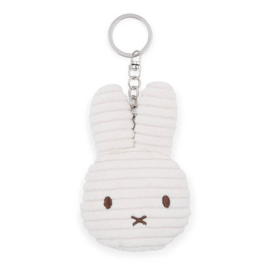 Miffy Flat Keyring Corduroy White 10cm