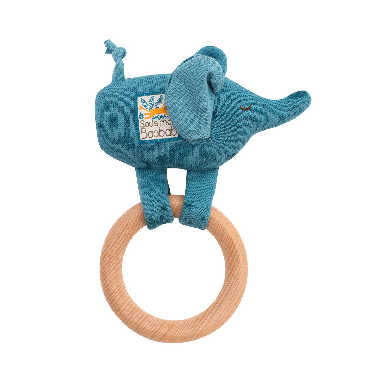 Moulin Roty Elephant Ring Rattle