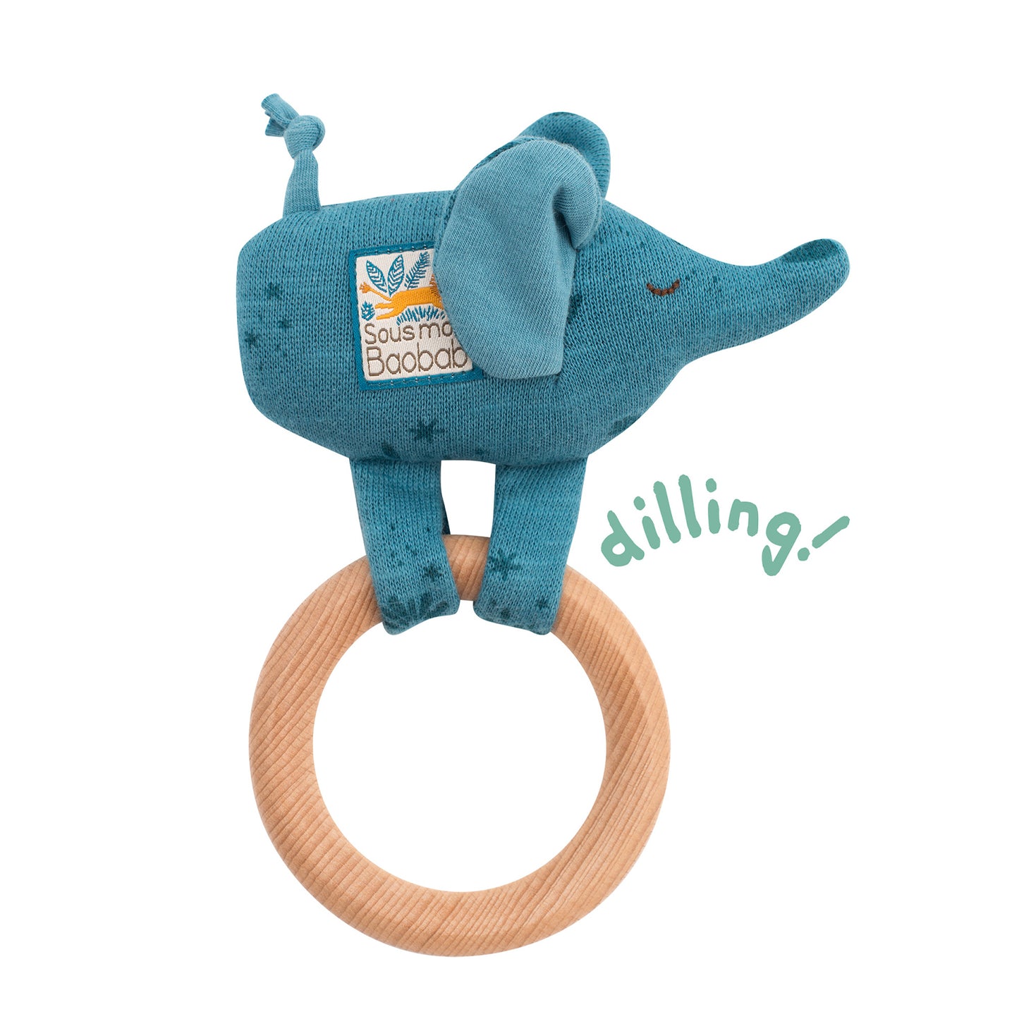 Moulin Roty Elephant Ring Rattle