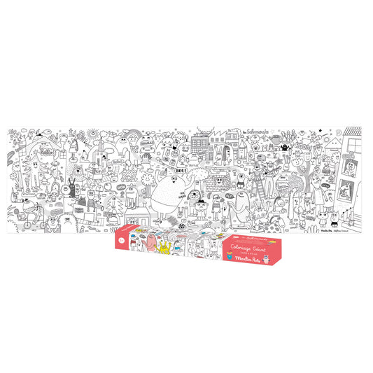 Moulin Roty giant colouring poster