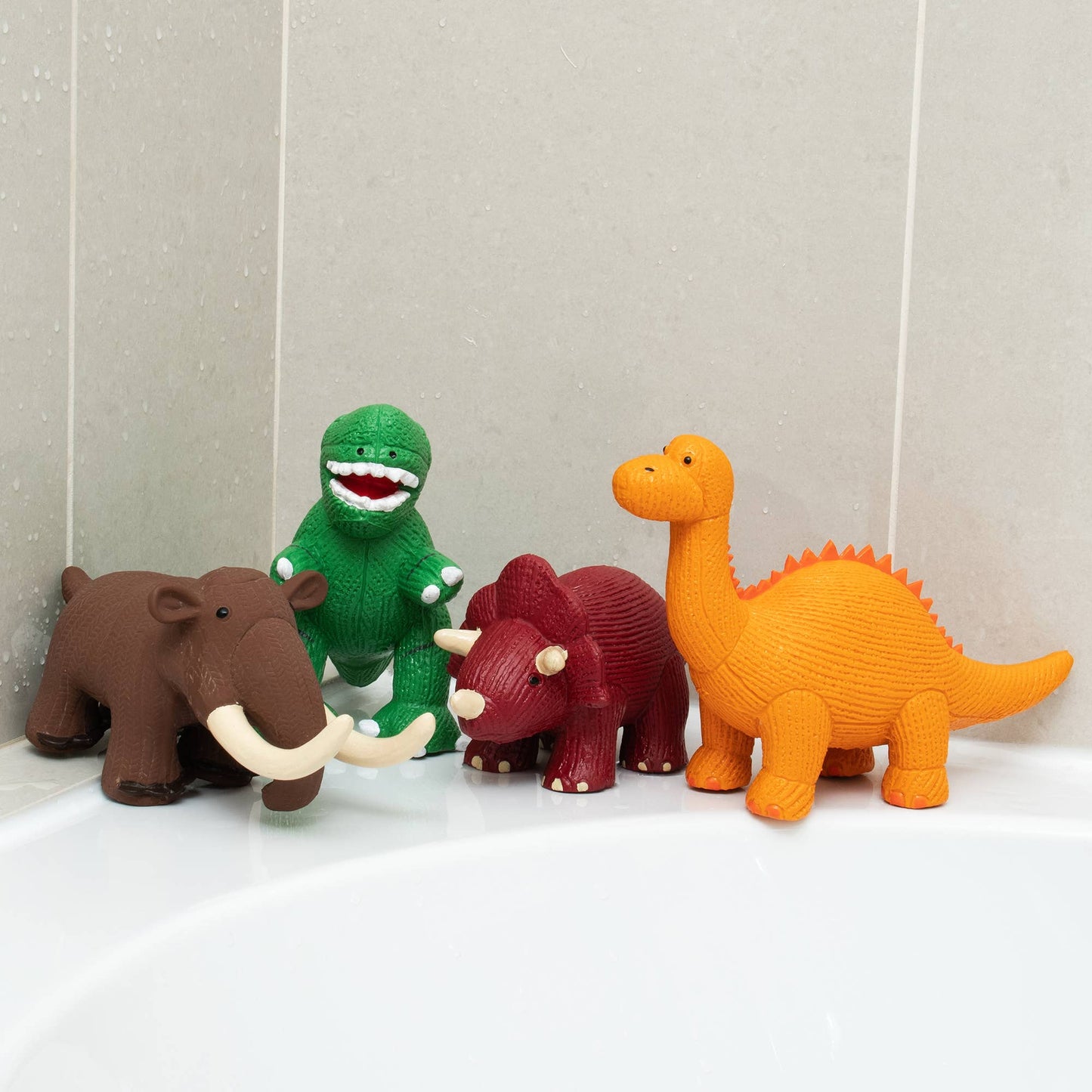 Best Years Natural Rubber Diplodocus Dinosaur Toy, Bath Toy and Teether