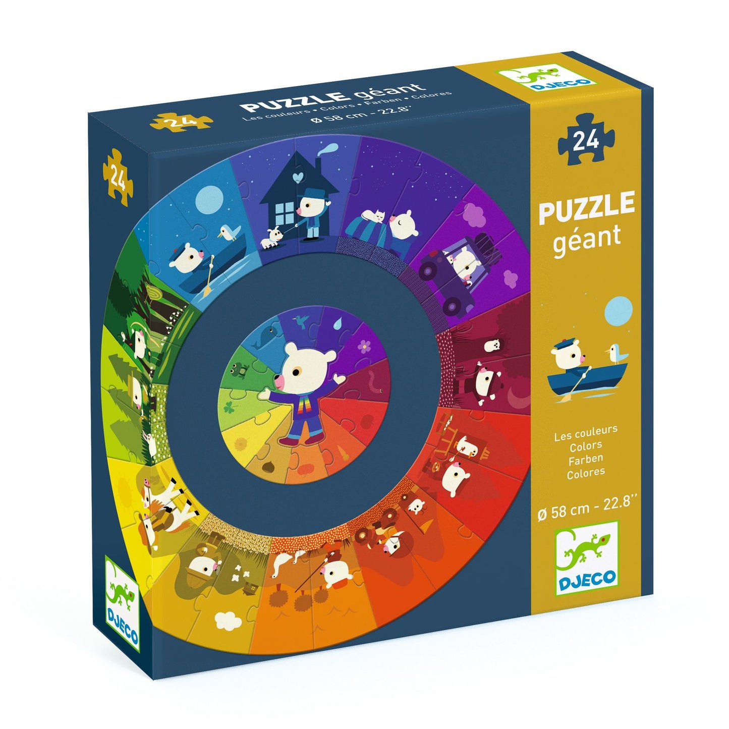 Djeco Colours 24 piece jigsaw puzzle