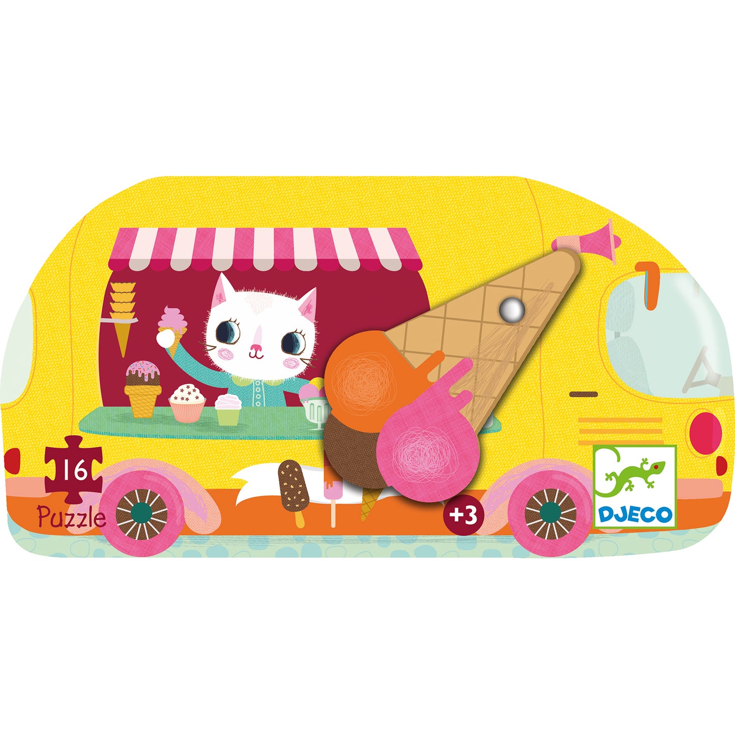 Djeco 16 piece Ice Cream Van puzzle