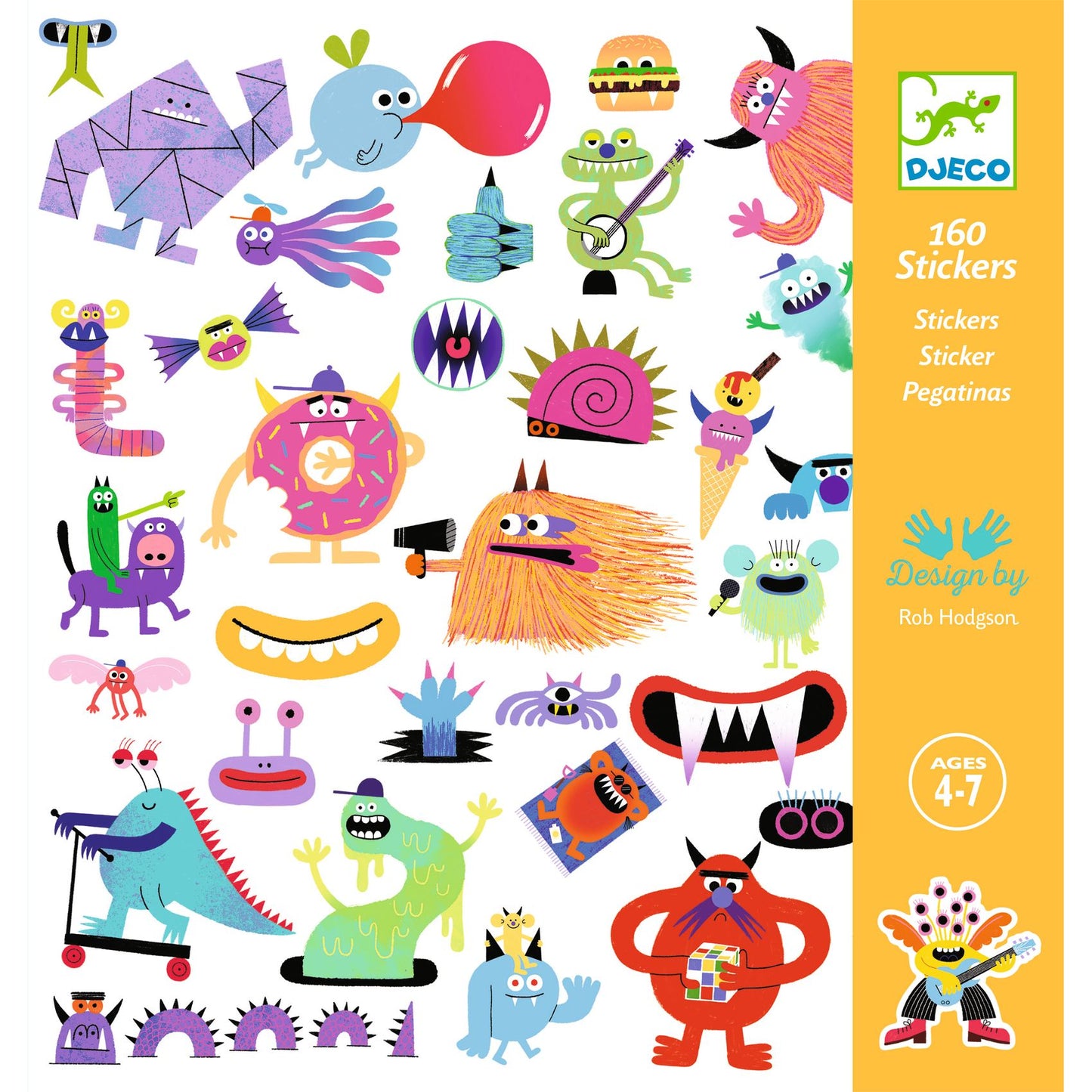 Djeco Monsters Stickers