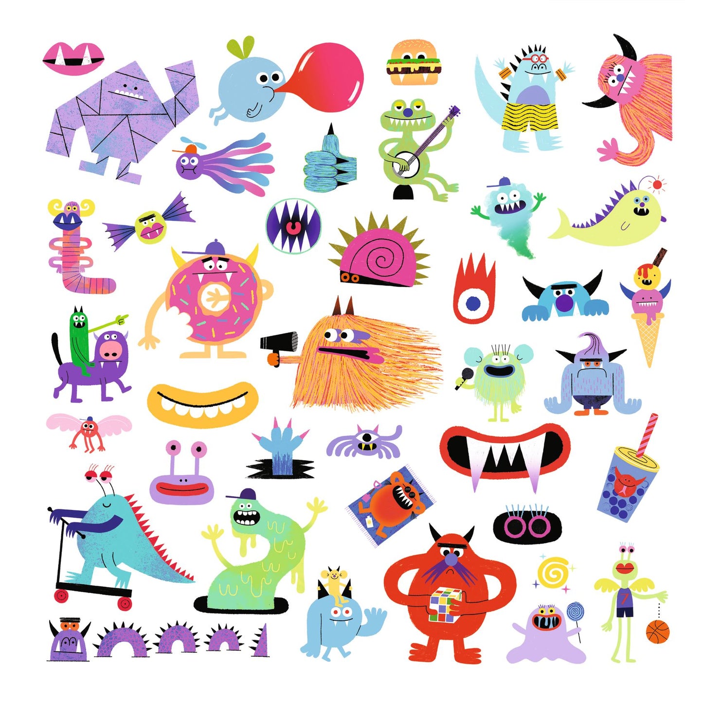 Djeco Monsters Stickers