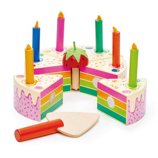 ThreadBear Tender Leaf Rainbow Birthday Cake