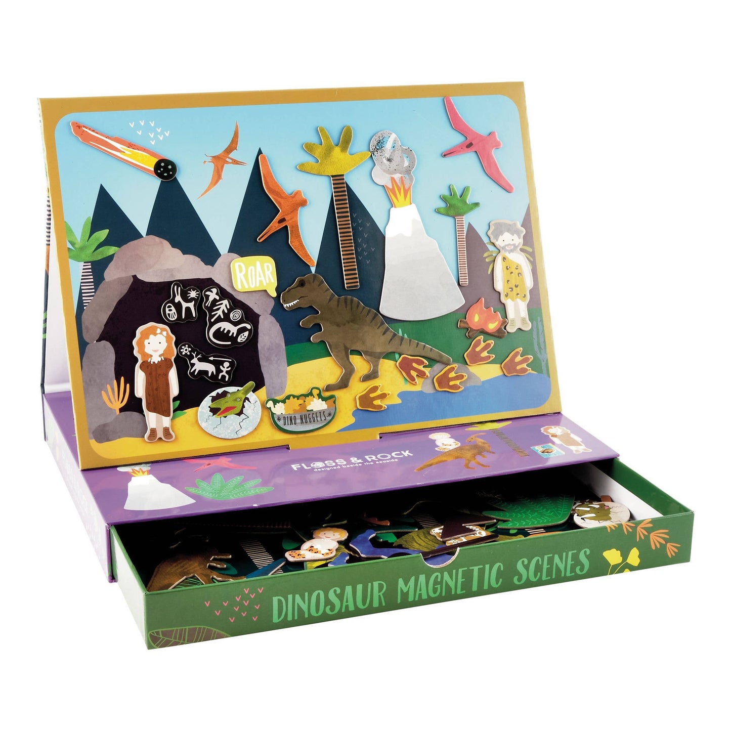 Floss and Rock Floss & Rock Dinosaur Magnetic Play Scene