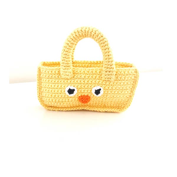 Pebblechild Baby Chick basket yellow