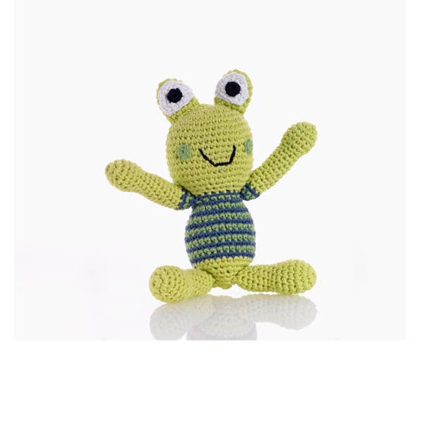 Pebblechild Toy Frog rattle