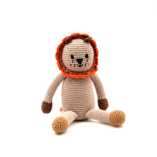 Pebblechild Baby Toy Lion rattle